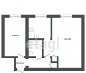 2-комн, 43кв м, этаж 3/4 Советская улица, 20