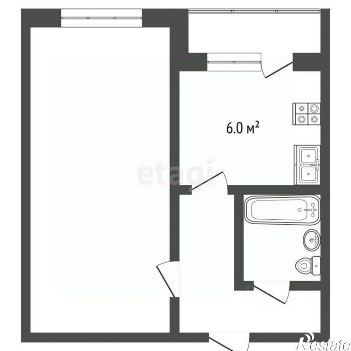 1-комн квартира ул Северная, 20,  д. 20